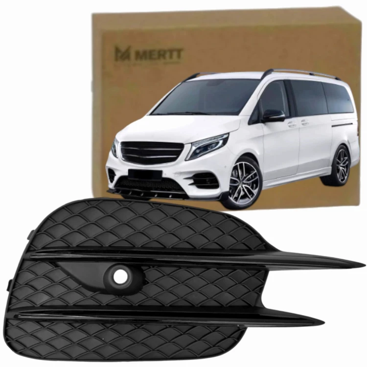 Kratka zderzaka atrapa LEWA PRAWA srebrna MERCEDES V-KLASA W447 AMG 2014-25