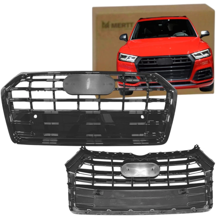 ATRAPA CHŁODNICY KRATKA GRILL PRZÓD CZARNY BLACK AUDI Q5 80A 2016-2020