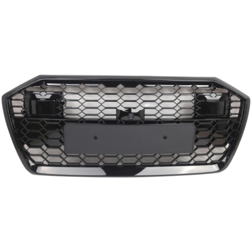 AUDI A6 C8 2019-2022 ATRAPA CHŁODNICY ZDERZAKA GRILL RS LOOK CZARNA BLACK