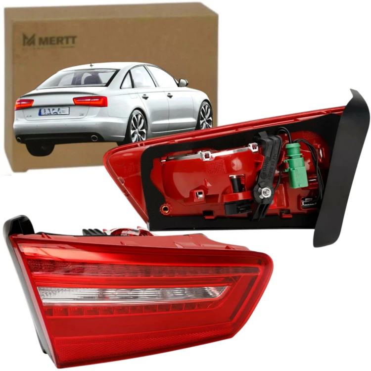 audi a6 c7 sedan 2011-2014 lampy tylne wewnętrzna w klapę bagażnika komplet