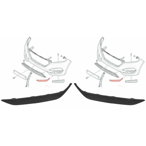 HYUNDAI TUCSON 2015-2018 LISTWY PRZEDNIEGO ZDERZAKA LED PRAWA LEWA KOMPLET