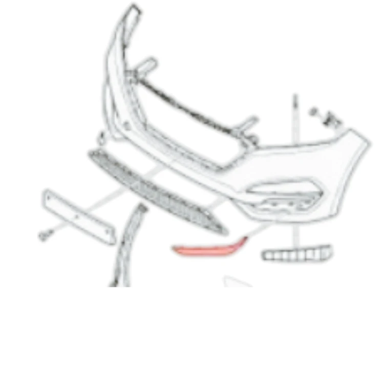 HYUNDAI TUCSON 2015-2018 LISTWY PRZEDNIEGO ZDERZAKA LED PRAWA LEWA KOMPLET