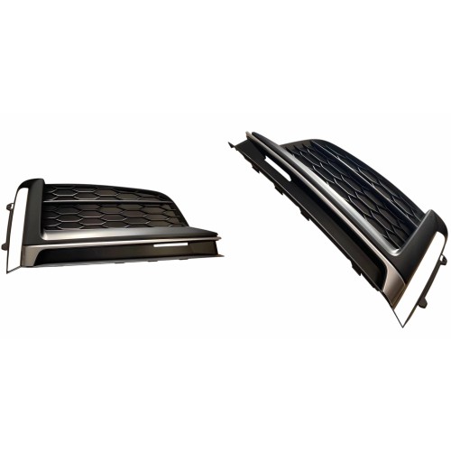 KPL x2 Kratka zderzaka PRAWA LEWA atrapa Audi A5 8W6 16-19 S-Line chrom