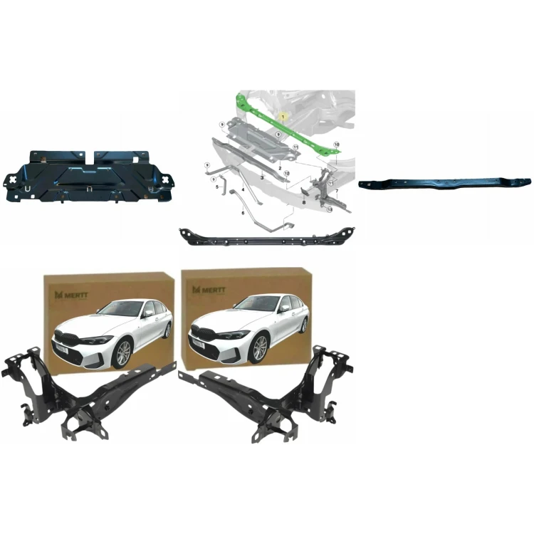 PAS PRZEDNI wzmocnienie osłona BELKA blacha MOCOWANIE BMW 3 G20 G21 2017+