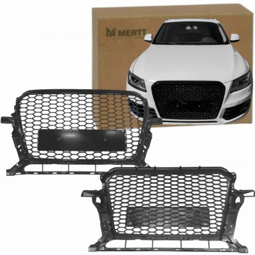 ATRAPA CHŁODNICY ZDERZAKA GRILL AUDI Q5 2013-2016 RS LOOK CZARNA BLACK