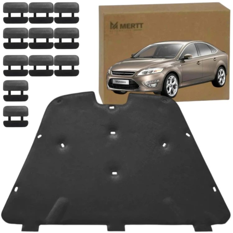 Ford Mondeo Mk4 07-14 MATA PODBIKTA WYCISZENIE WYGŁUSZENIE MASKI + SPINKI